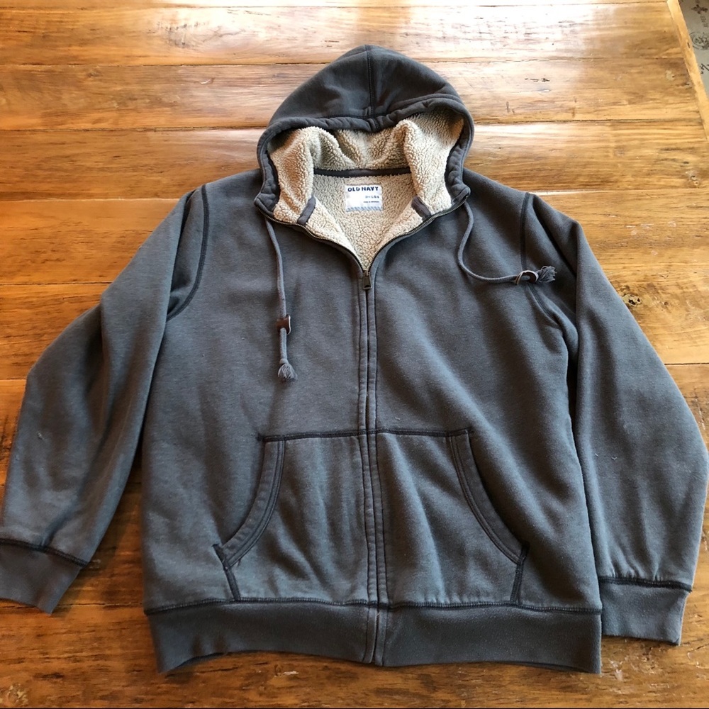 Distressed Sherpa Lined Jacket